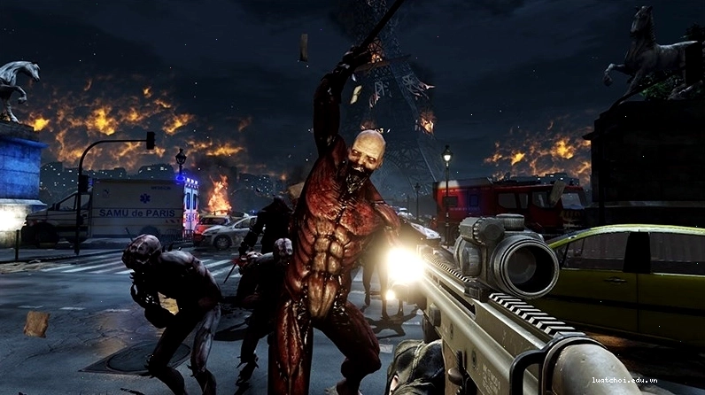 Cảnh hành động trong game Killing Floor 2 với đồ họa ấn tượng