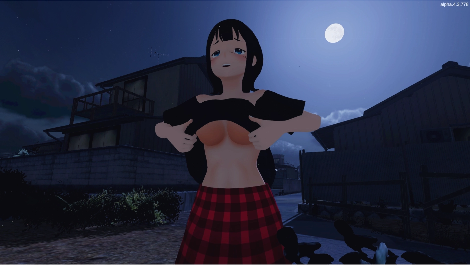 Cảnh Rika ẩn náu trong game Roshutsu