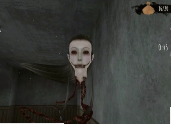 Cảnh trong game Eyes: The Horror Game với góc nhìn hạn chế