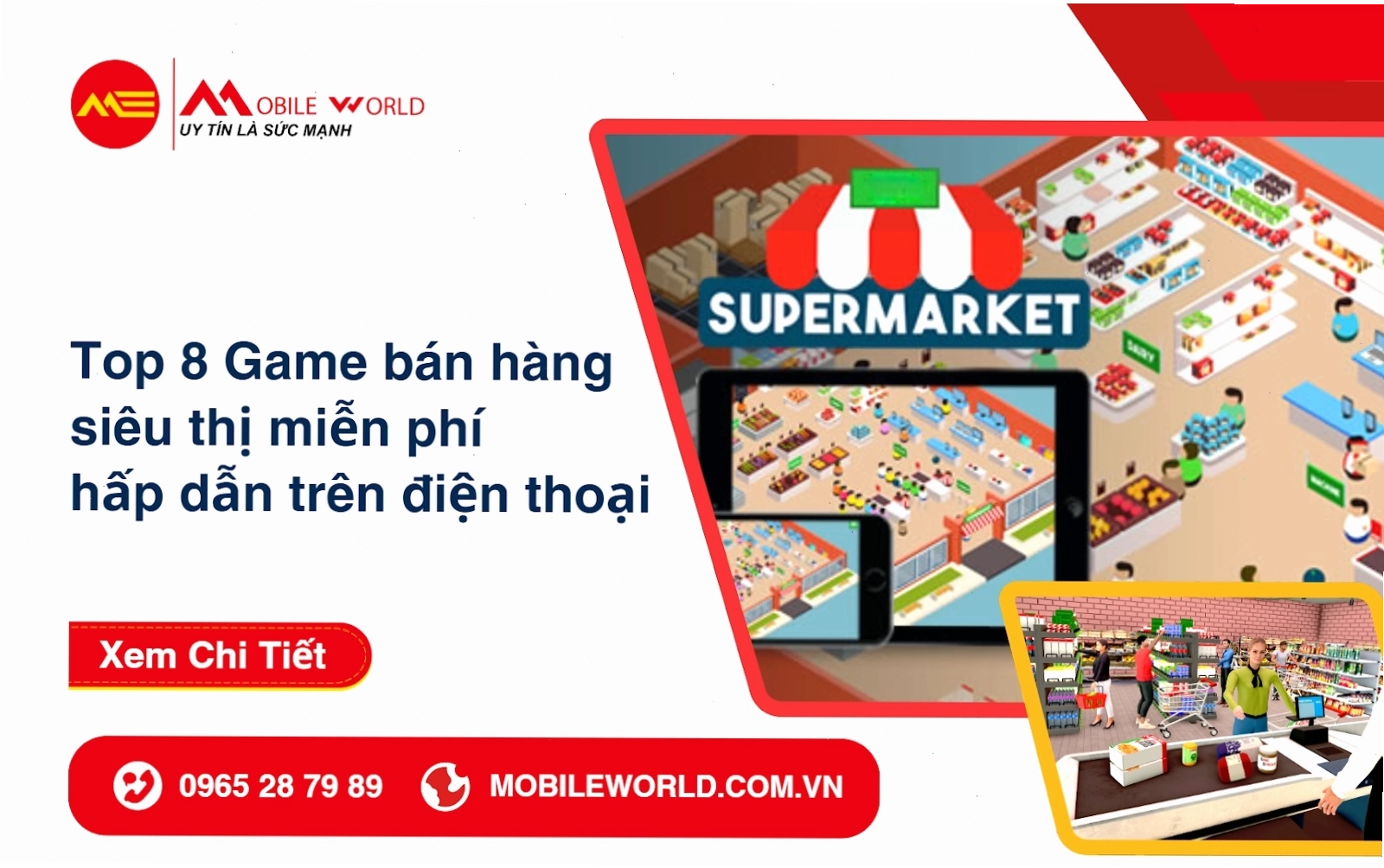Cảnh tượng nhộn nhịp trong game Supermarket Mania