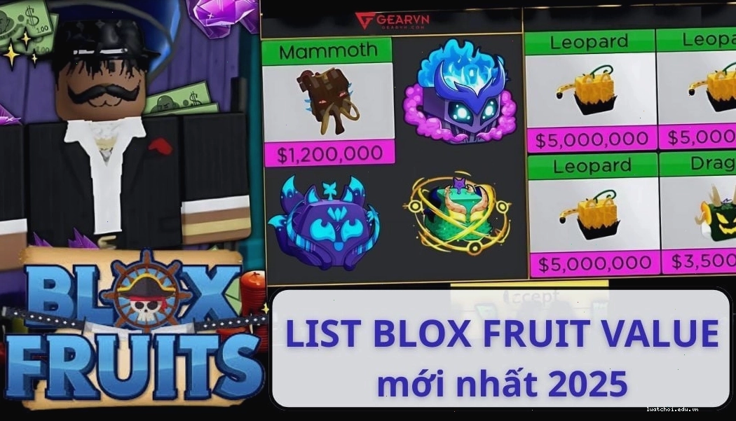 Cập nhật giá trị trái ác quỷ trong Blox Fruits