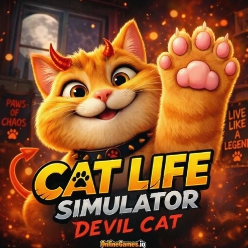 Cat Life Simulator: Devil Cat IO cho phép người chơi hóa thân thành những chú mèo tinh nghịch