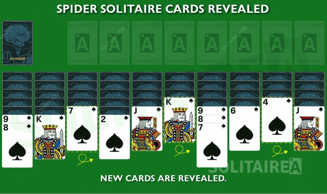 Chơi One Suit Spider Solitaire với một chất bài duy nhất