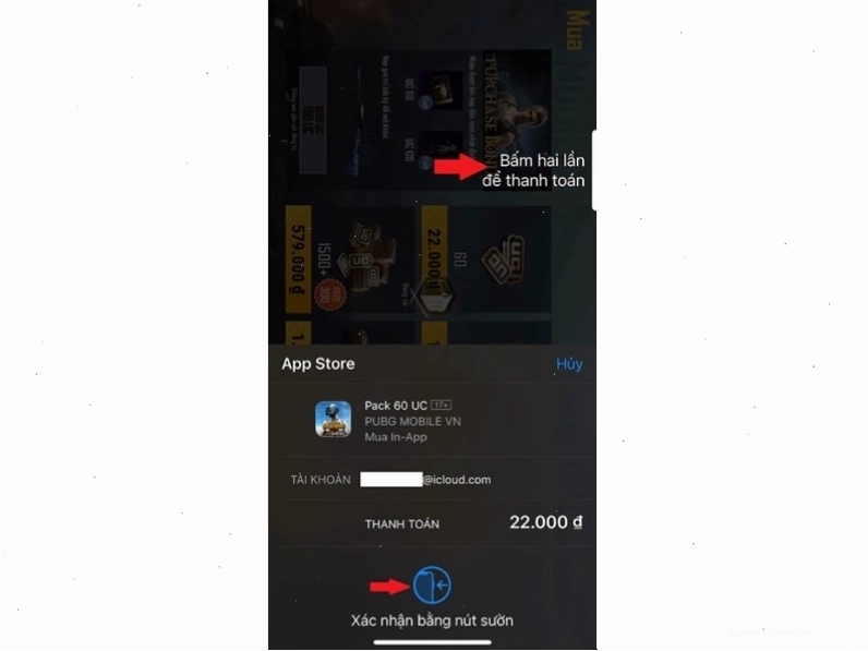 Chọn ZaloPay làm phương thức thanh toán khi nạp UC PUBG