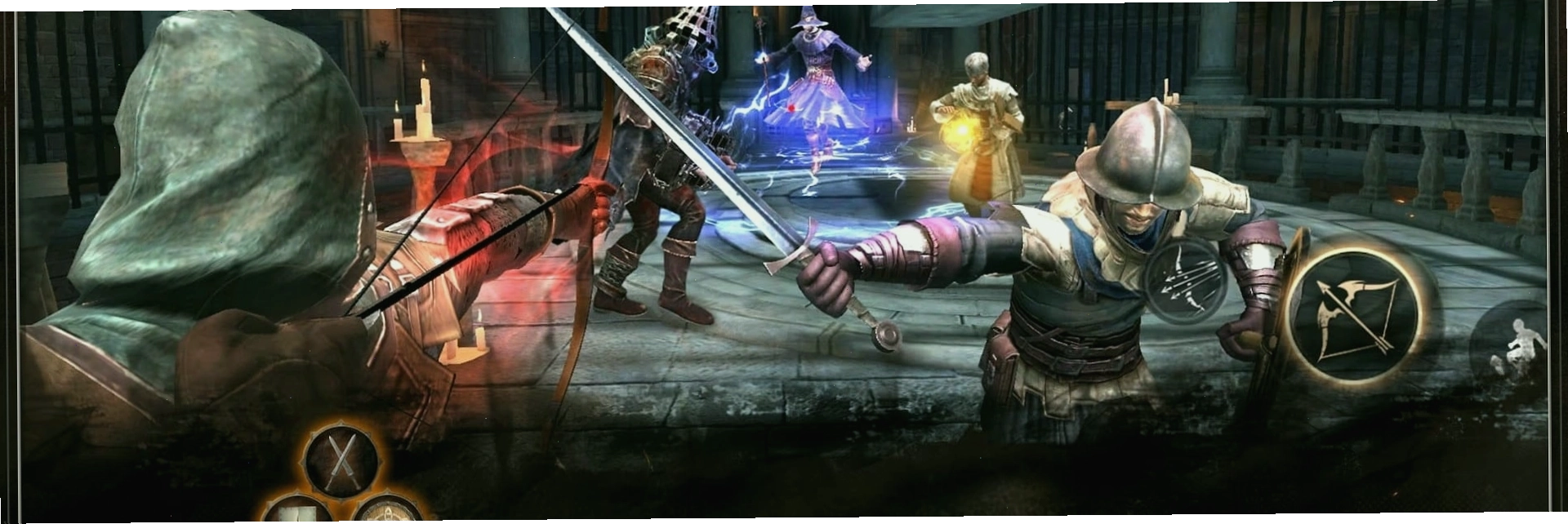 Giao diện chính của game Gold and Glory với các tùy chọn nhân vật và nhiệm vụ