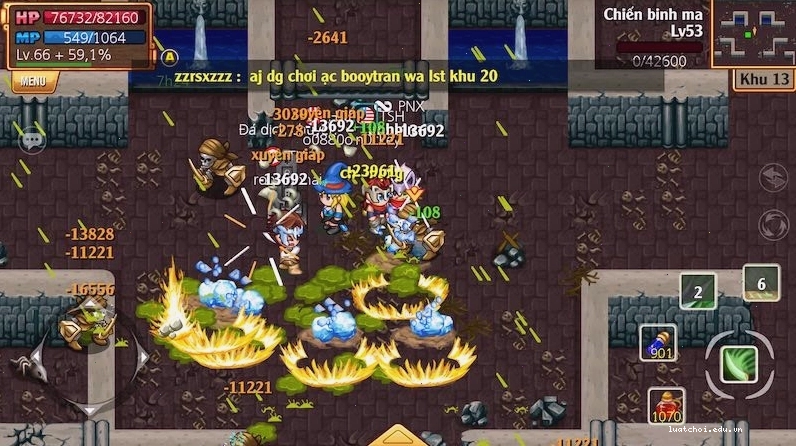 Giao diện cộng đồng và bang hội trong game Knight Age
