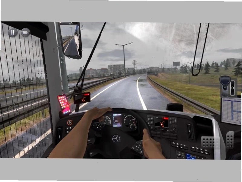 Giao diện điều khiển trực quan trong Bus Simulator Ultimate