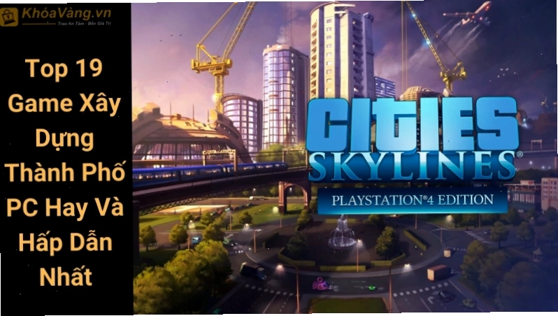 Giao diện game xây dựng thành phố PC với bản đồ chi tiết