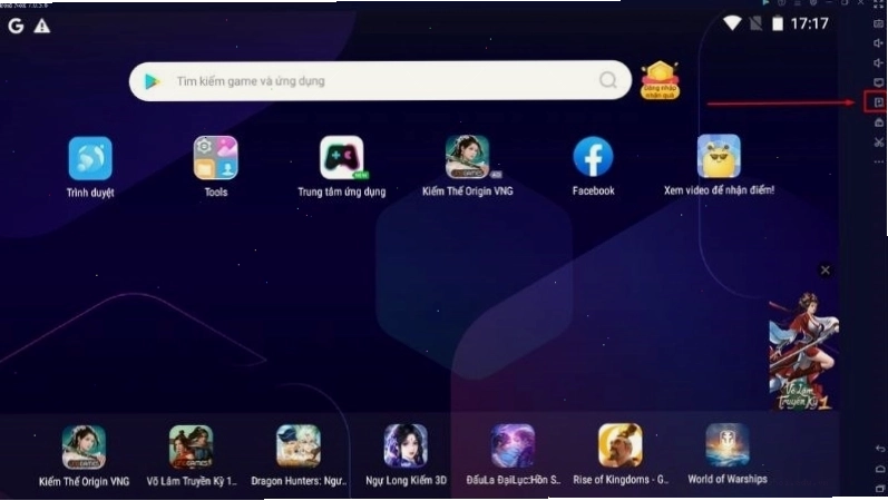 Giao diện khi bấm vào tệp APK để bắt đầu quá trình cài đặt