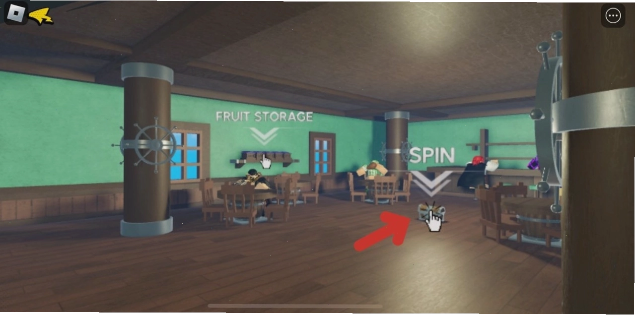 Giao diện nhập code trong game Roblox Fruit Battlegrounds