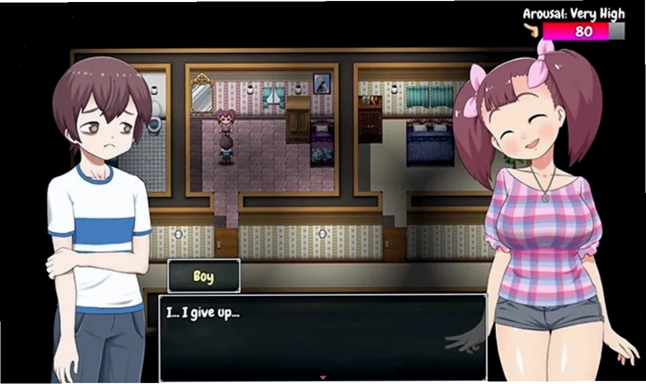 Giao diện quản lý cửa hàng trong School of Lust RPG