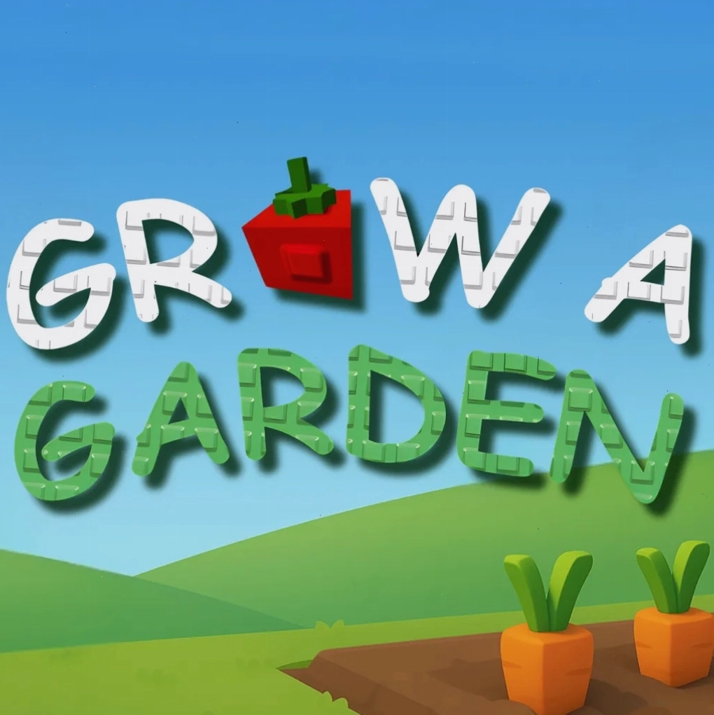 Giao diện trò chơi Grow a Garden Roblox với nhiều loại cây trồng khác nhau