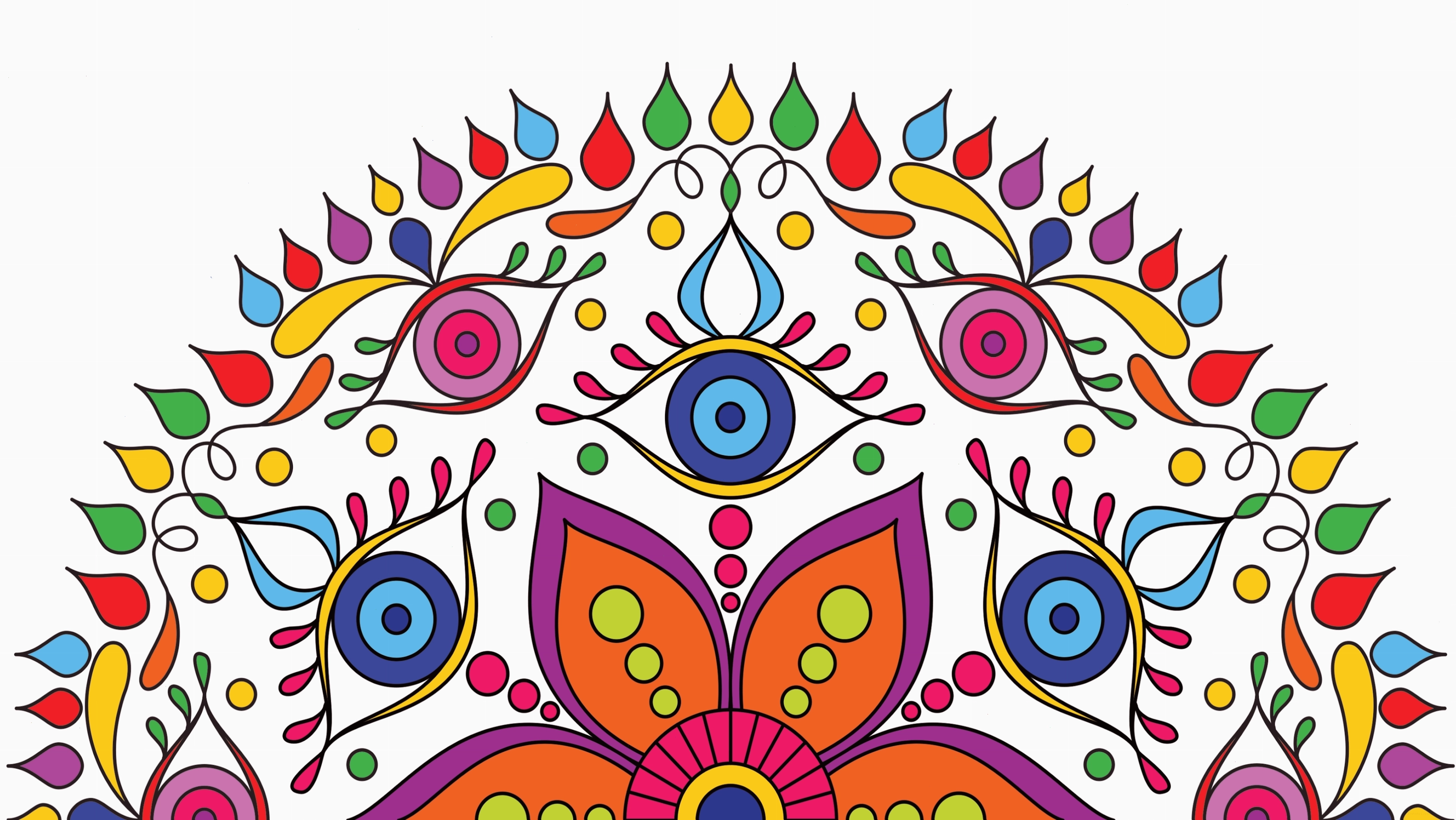 Giao diện ứng dụng Coloring Games trên thiết bị di động với nhiều tùy chọn màu sắc