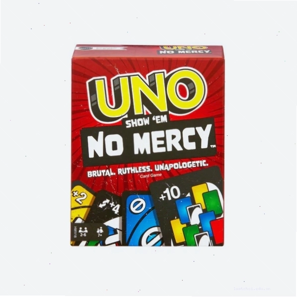 Hộp bài Uno No Mercy với thiết kế ấn tượng