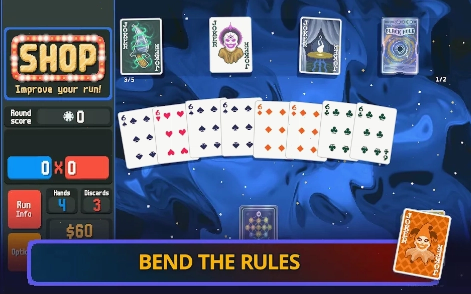 Màn hình chọn lá bài Joker trong game Balatro