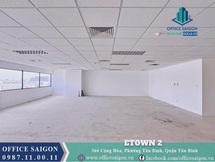 Mặt bằng tòa nhà Etown 2 Cộng Hòa