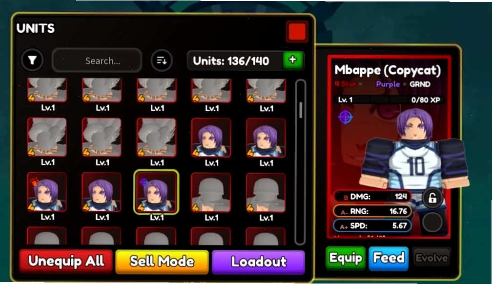 Mbappe Copycat trong All Star Tower Defense X
