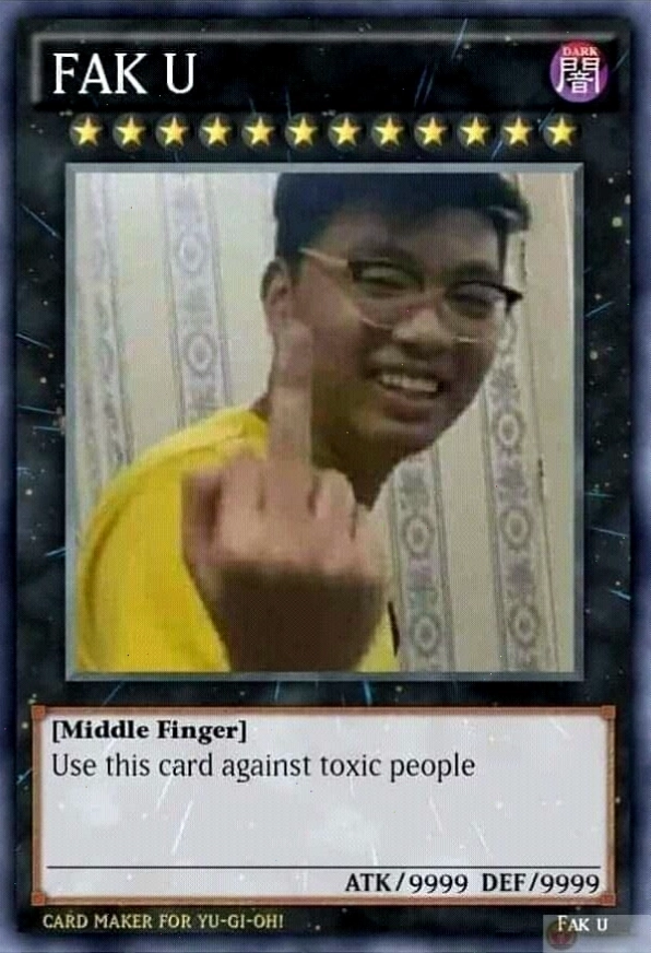 Meme bài Yugioh minh họa tình huống hài hước trong game