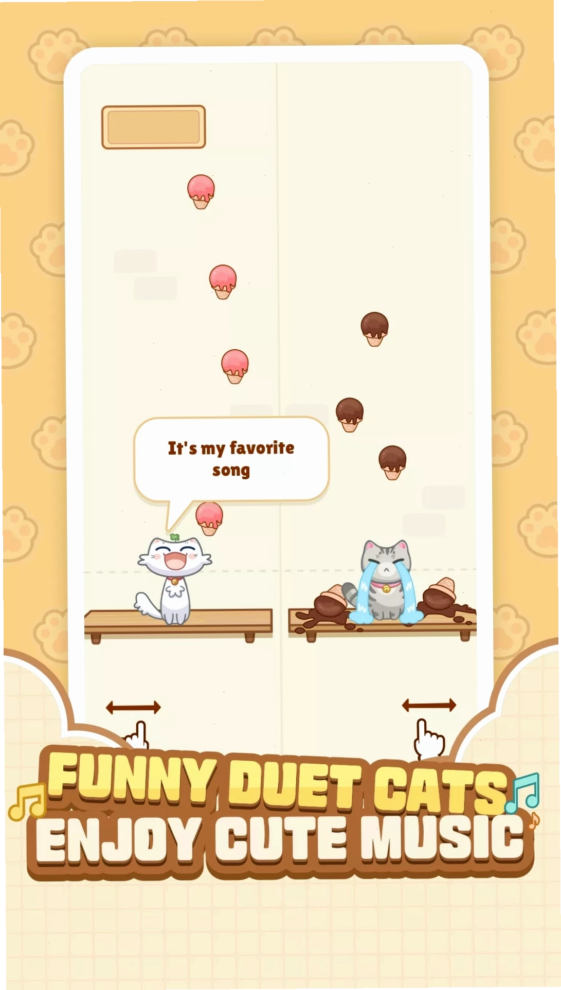 Minh họa màn chơi game xếp hình 3 ô trong Cat Time