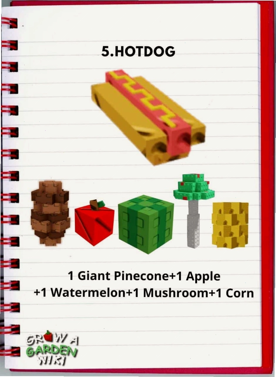 Món Hotdog đơn giản mà ngon miệng trong Grow A Garden
