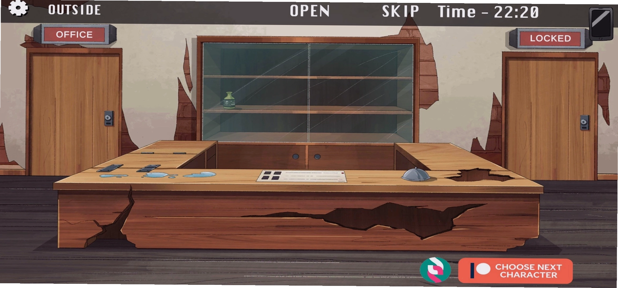 Một khu vực trong game Hole House