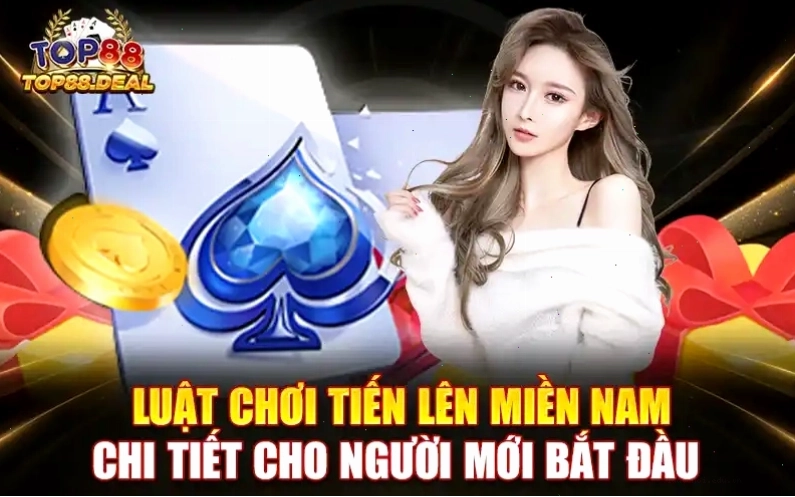 Người chơi đang xem xét bài của mình trong ván Tiến Lên Miền Nam