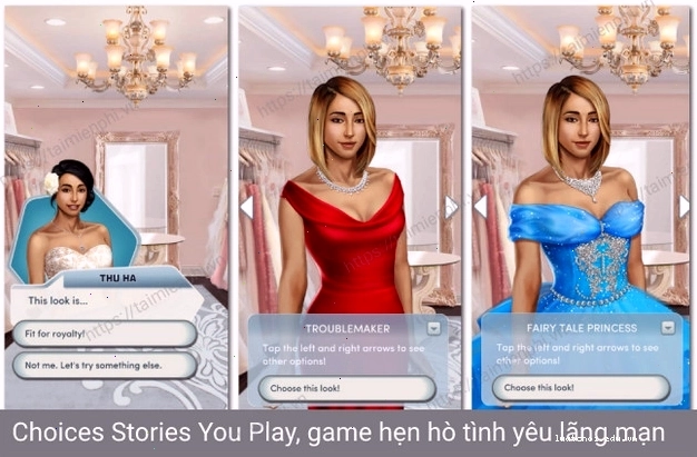 Người chơi lựa chọn cốt truyện trong game tình yêu nhập vai Choices: Stories You Play