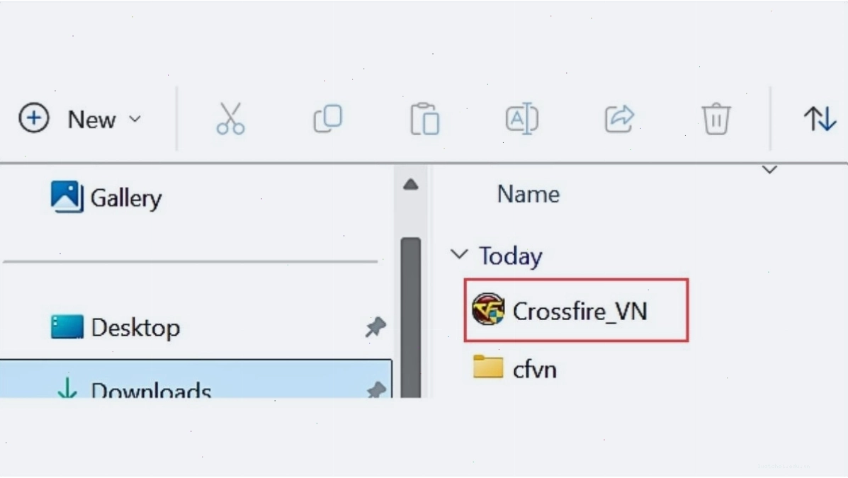Nhấn chọn file cài đặt Crossfire_VN.exe