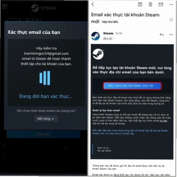 Nhấn nút Verify My Email Address để xác thực email
