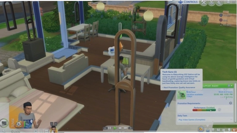 Nhân vật trong The Sims 4 đạt được thành công trong sự nghiệp