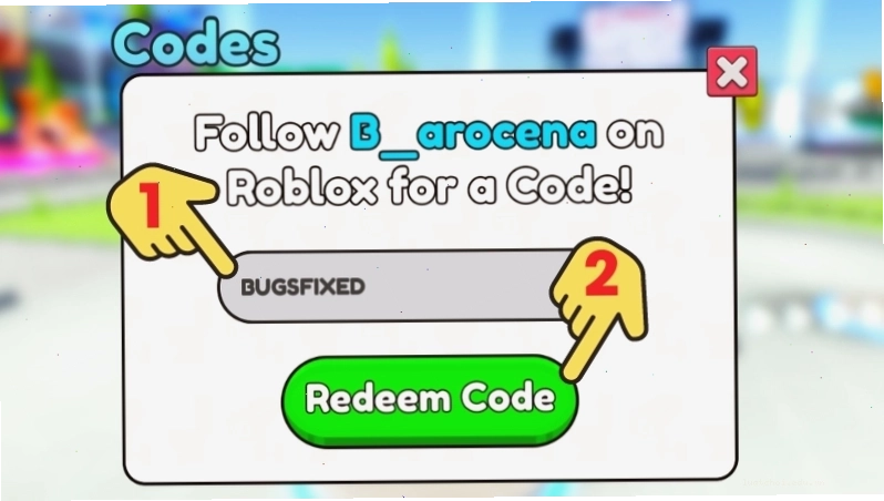 Nhập mã code và nhấn Redeem Code