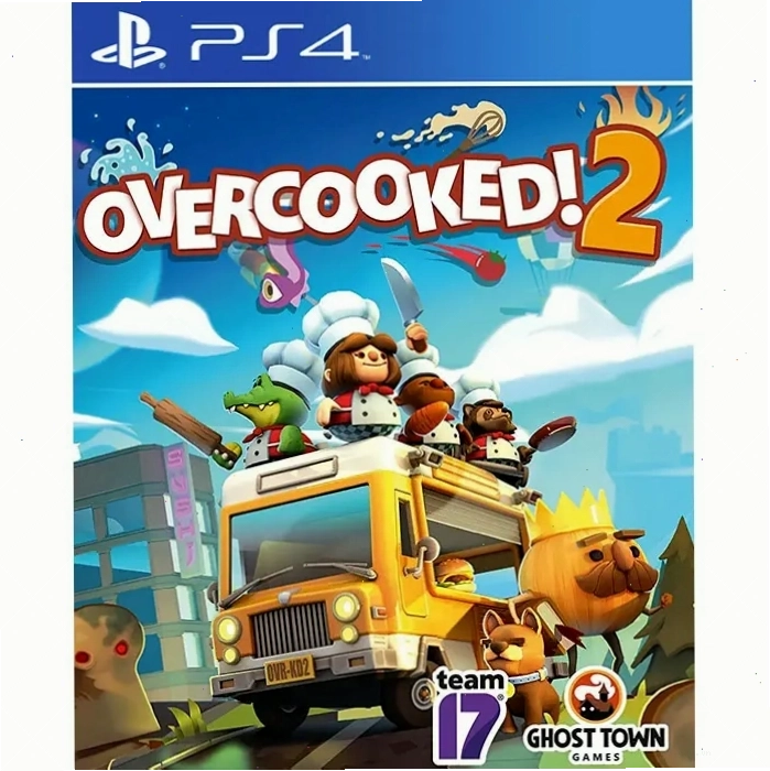 Overcooked 2 trên PS4 với giao diện nhiều người chơi hấp dẫn
