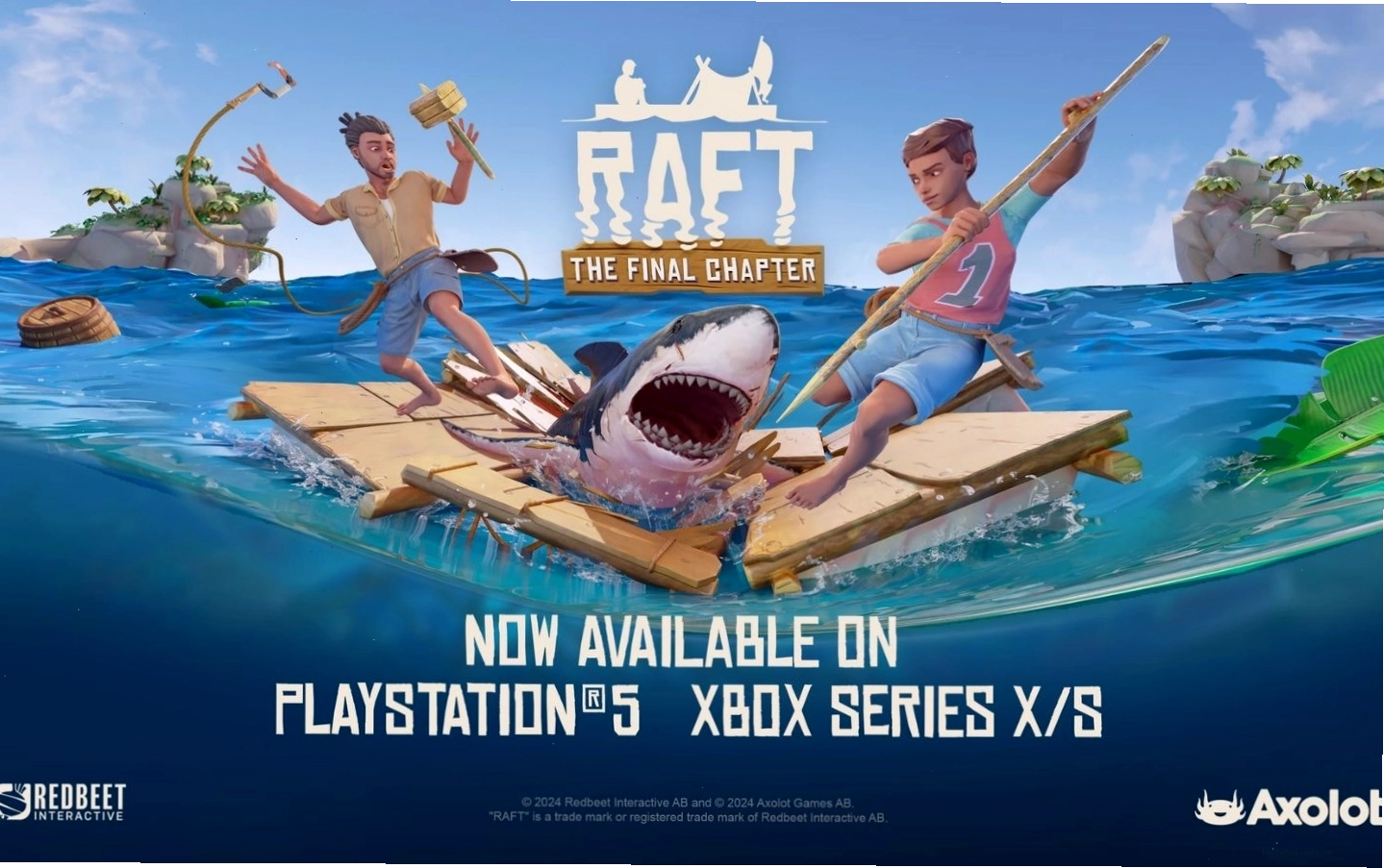Raft game sinh tồn thế giới mở giữa đại dương