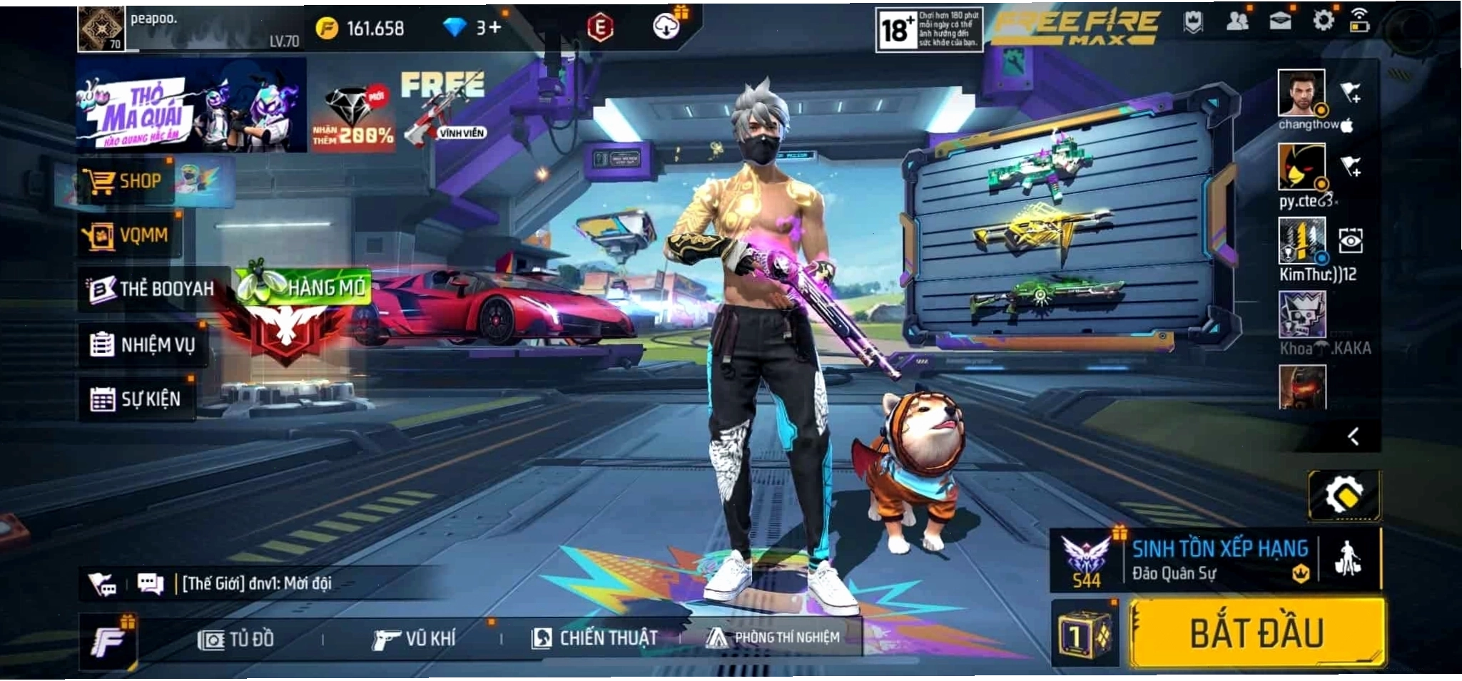 Shop acc ff 0đ, giàu level 7 - minh họa cho sự đa dạng về giá cả