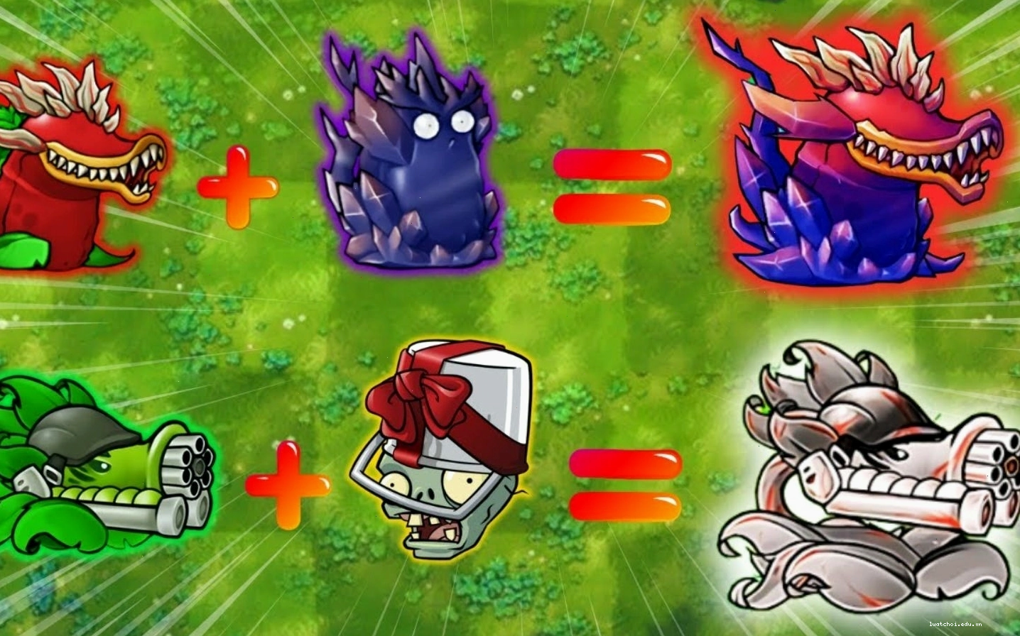 So sánh các phiên bản Plants vs Zombies Fusion