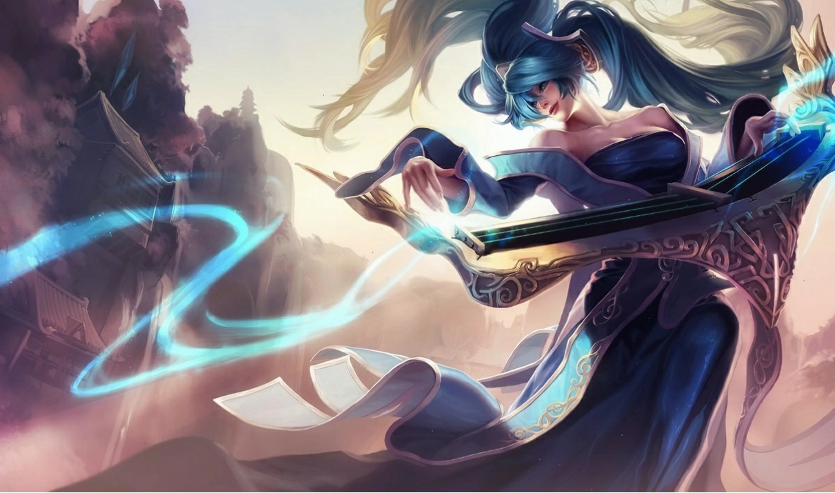 Splash art Sona trong Liên Minh Huyền Thoại