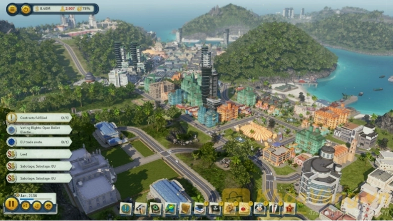 Thành phố tương lai trong game Megapolis