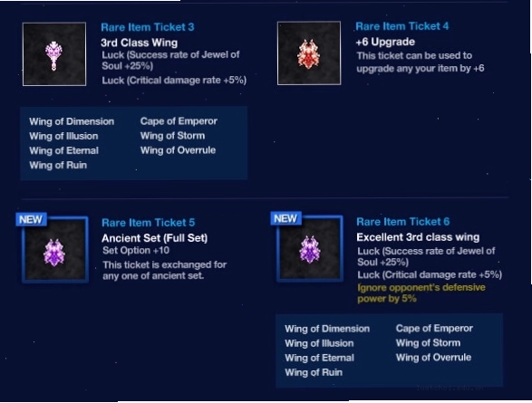 Thẻ bài Chaos trong game Mu Online
