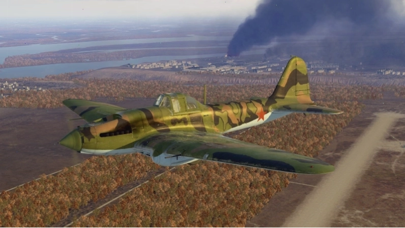 Trận không chiến dữ dội trong game IL-2 Sturmovik