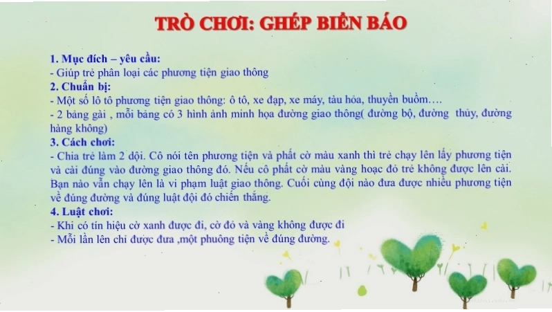Trẻ em học về quy tắc nhường đường