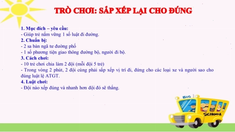 Trẻ em học về tín hiệu đèn giao thông