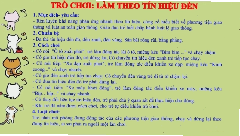 Trẻ em nhận biết các loại phương tiện giao thông đường bộ