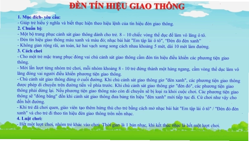 Trẻ em nhận biết vạch kẻ đường và ý nghĩa