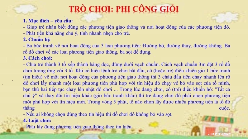 Trẻ em tham gia trò chơi qua đường an toàn