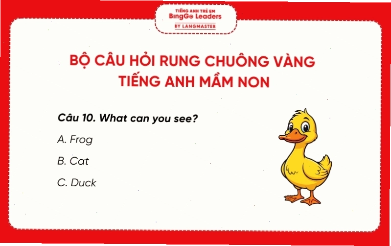 Trẻ mầm non hào hứng tham gia cuộc thi Rung Chuông Vàng