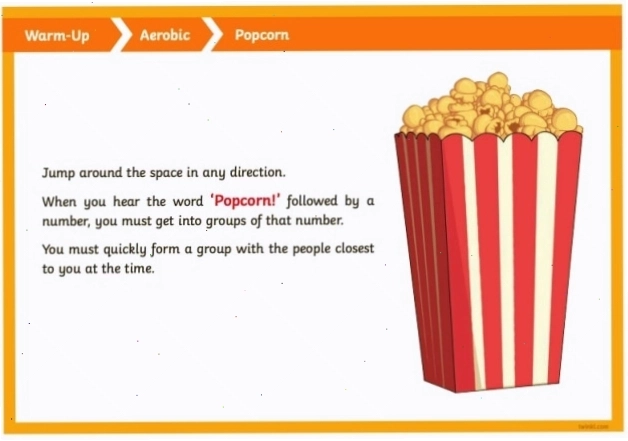 Trò chơi warm up game tiếng Anh Popcorn vui nhộn