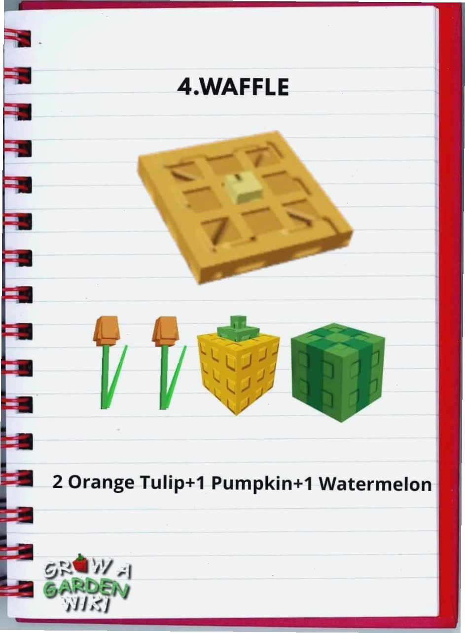 Waffle vàng giòn trong Grow A Garden