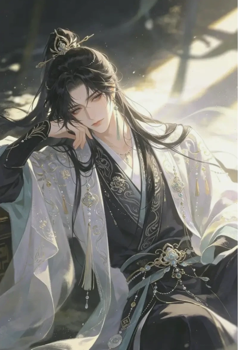 ảnh avatar anime boy tóc dài lãng tử