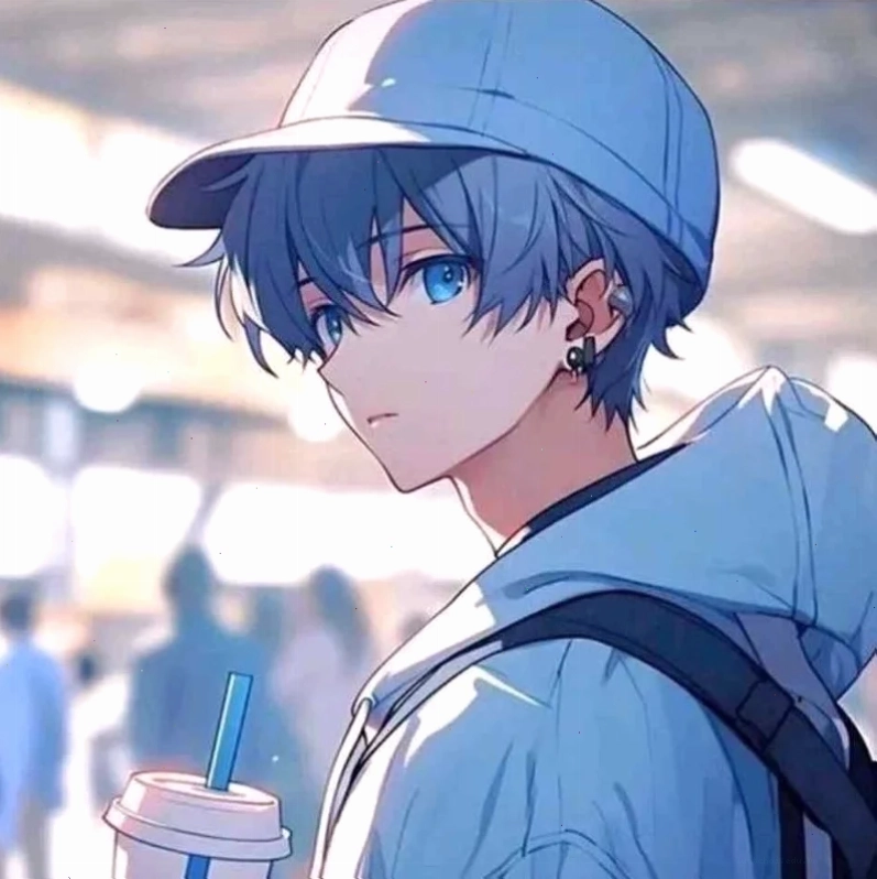 ảnh avatar anime boy tóc dài lãng tử