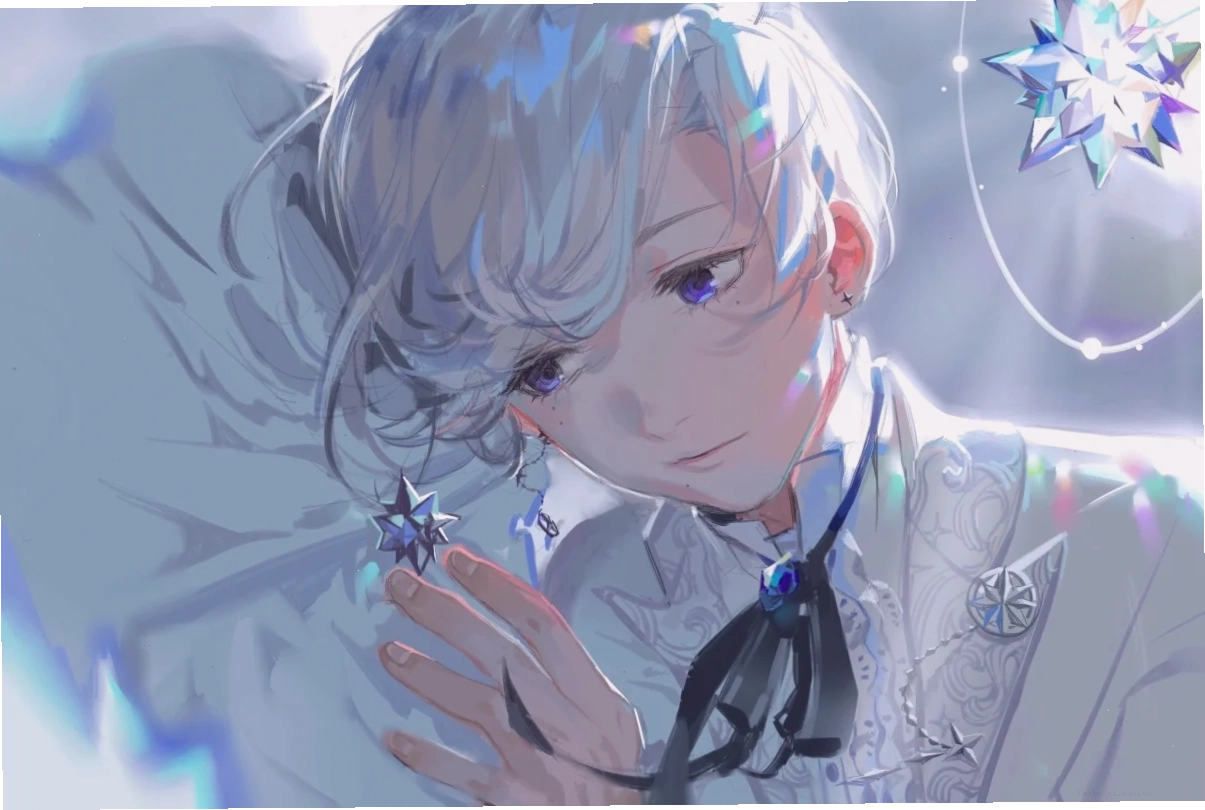 ảnh avatar anime boy tóc dài lãng tử
